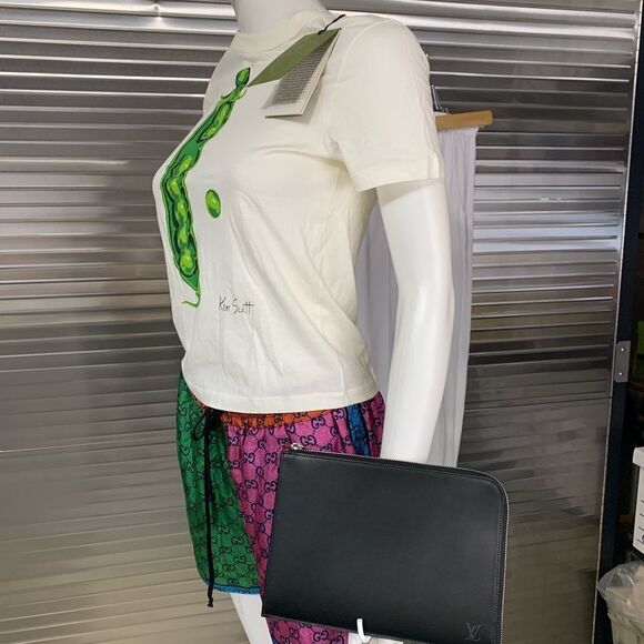 Louis Vuitton Black Pochette Jules Nomad Clutch Case Calf Noir NEW - Picture 2 of 12